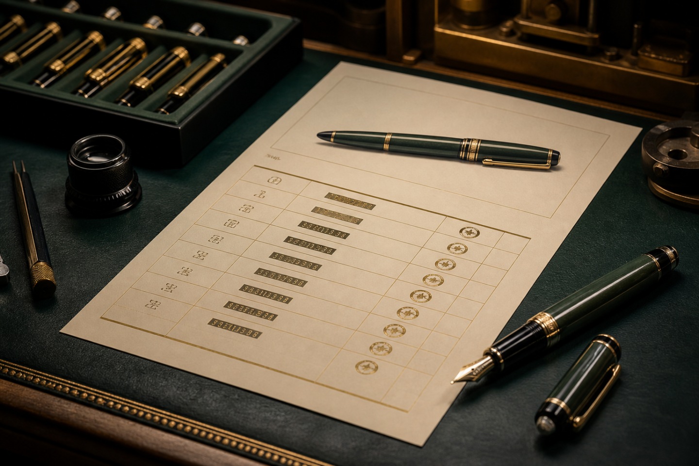 Número individual e tiragem — imagem editorial exclusiva relacionada a Como ler a numeração de uma edição limitada Montblanc
