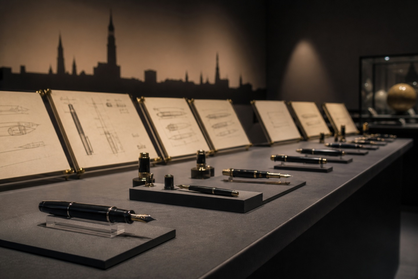 Um nome inspirado pela montanha — imagem editorial exclusiva relacionada a Montblanc: da oficina de Hamburgo a um ícone da escrita