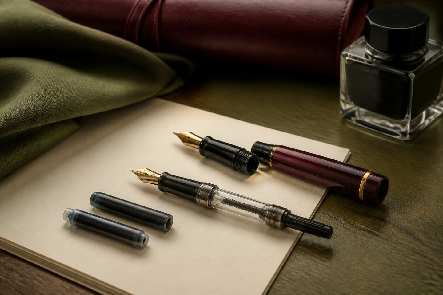 Flexibilidade do conversor — imagem editorial exclusiva relacionada a Cartucho ou conversor: abastecimento nas Montblanc compactas