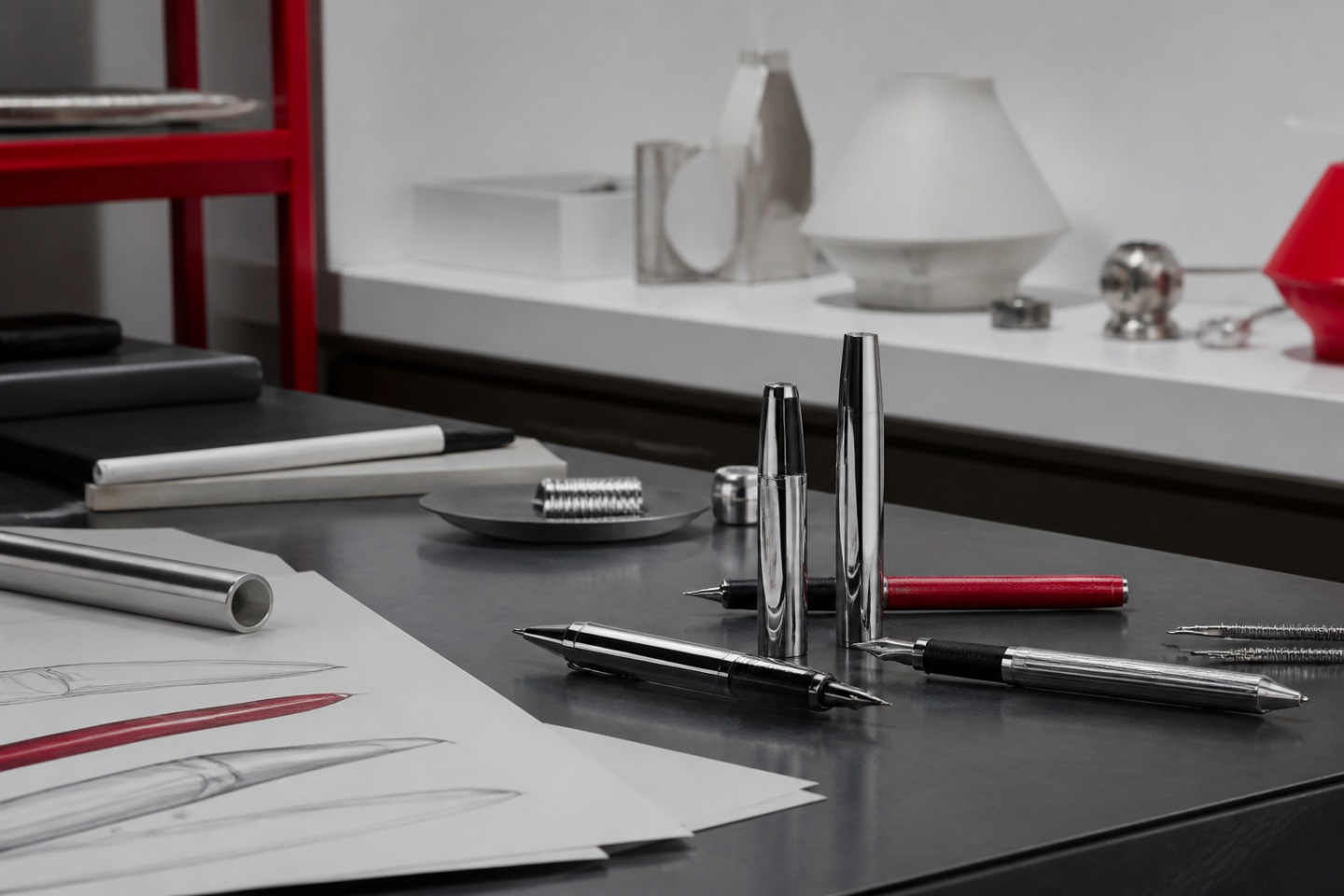 Fechamento e experiência — imagem editorial exclusiva relacionada a Montblanc M: o encontro da marca com Marc Newson