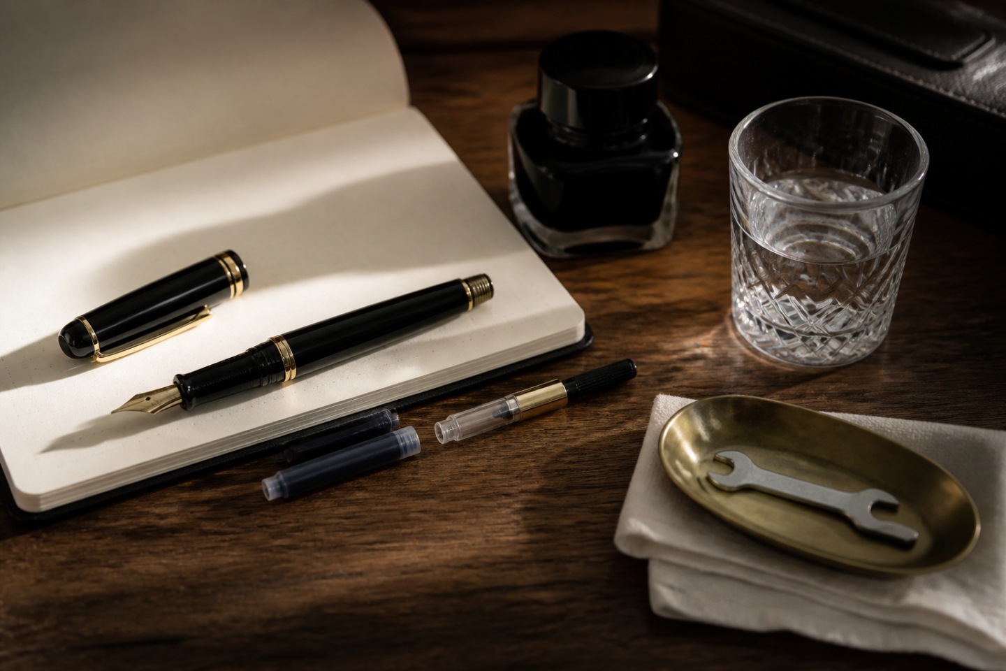 Cartucho e conversor — imagem editorial exclusiva relacionada a Meisterstück 145 Classique: uma Montblanc para o uso diário