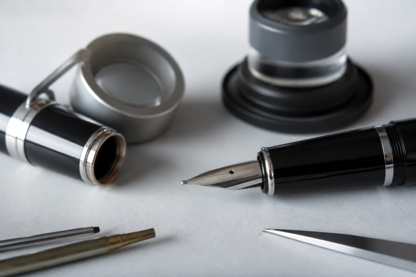 Não existe um teste mágico — imagem editorial exclusiva relacionada a Como avaliar a autenticidade de uma caneta Montblanc