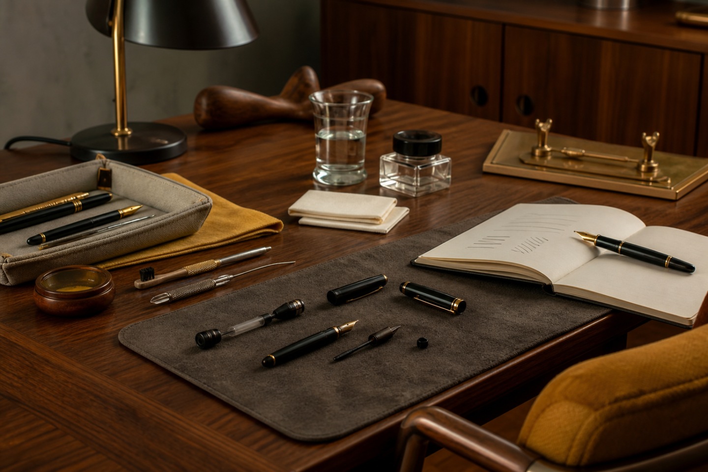 Cuidados com uma peça vintage — imagem editorial exclusiva relacionada a Montblanc 12 e 14: o desenho moderno dos anos 1960