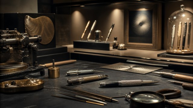 Montblanc Solitaire : métaux, vernis et guilloché au-delà de la résine classique