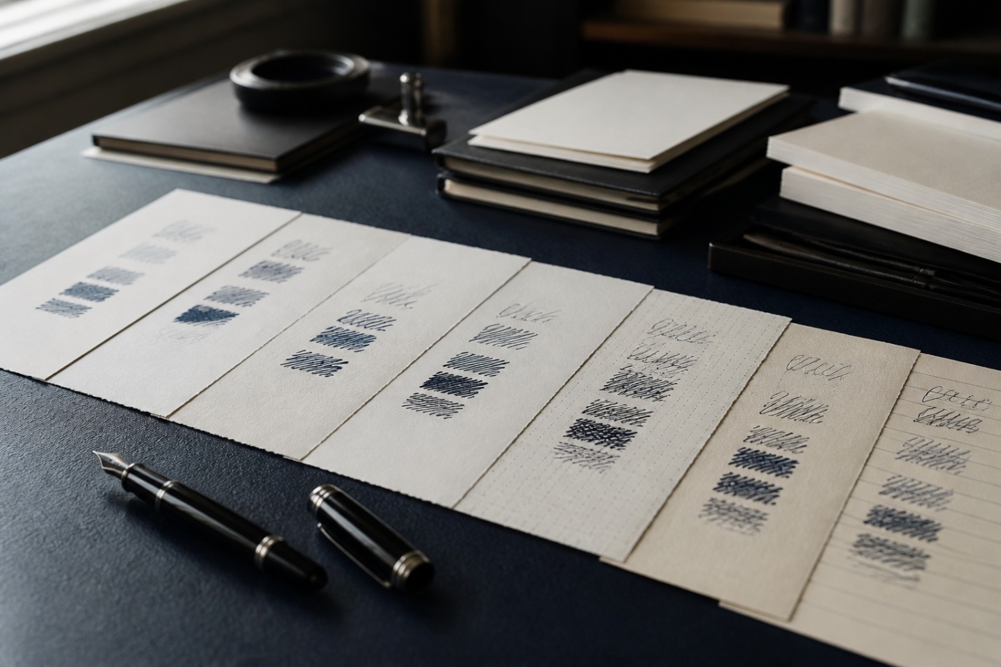 Teste pelo uso real — imagem editorial exclusiva relacionada a Qual papel combina com uma caneta Montblanc?