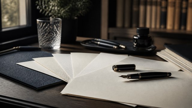 What paper pairs best with a Montblanc pen?