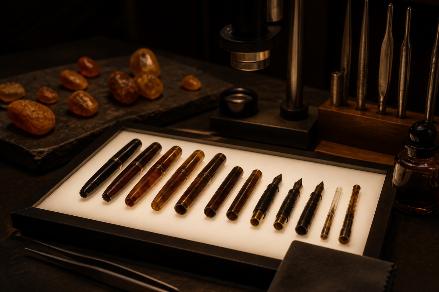 Cuidados reais — imagem editorial exclusiva relacionada a O que significa “resina preciosa” nas canetas Montblanc?