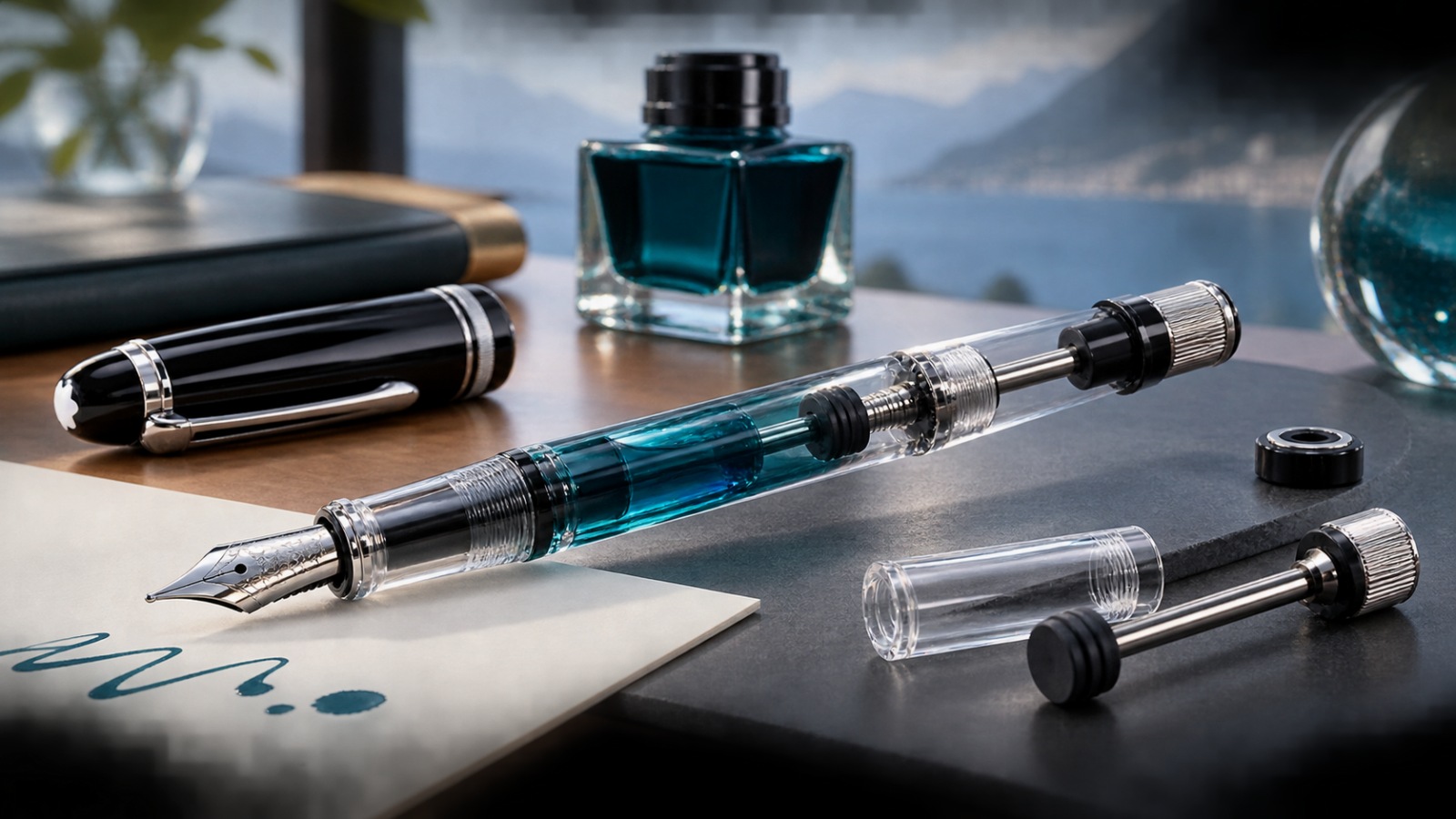 Como funciona o pistão de uma caneta Montblanc