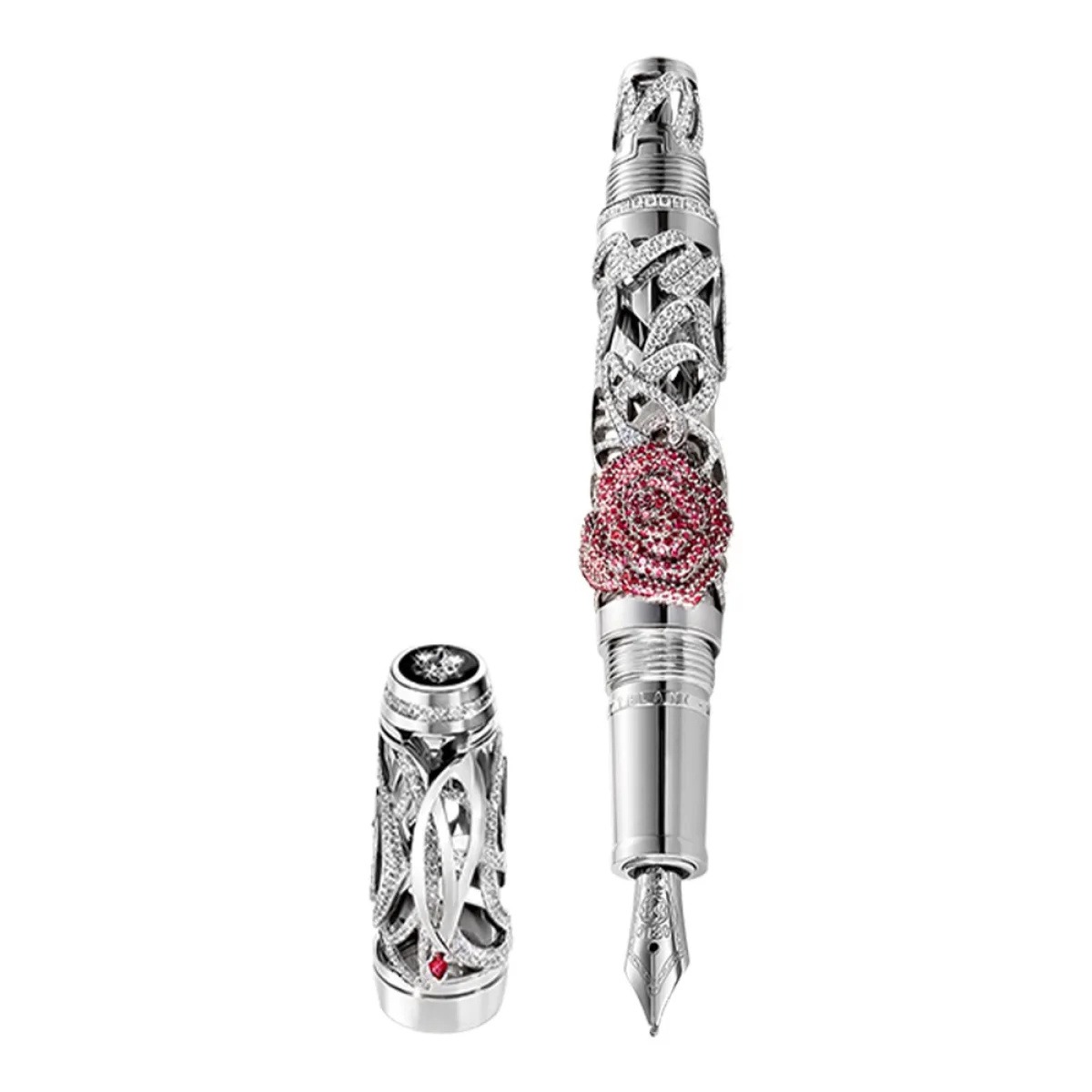 Roses Précieuses LE1 White Gold Fountain Pen, referência 104948