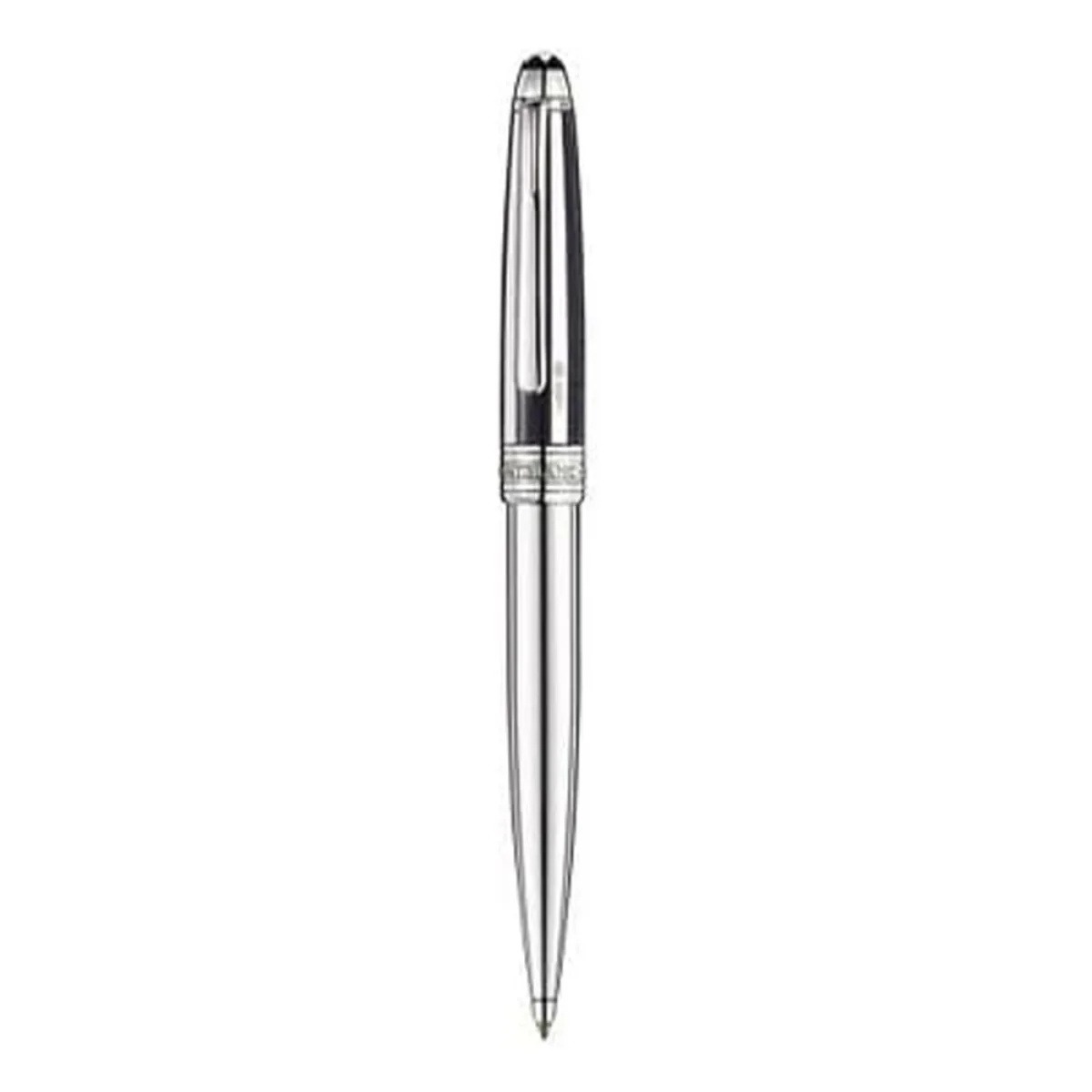 Silver Fibre Guilloché Solitaire Classique Ballpoint Pen, referência 35998