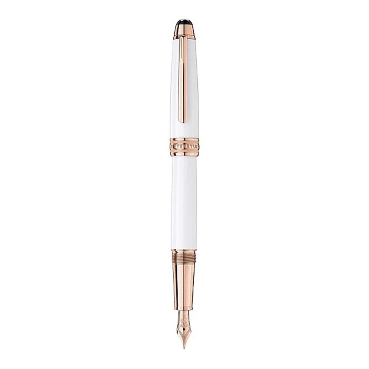 White Solitaire Red Gold Classique Fountain Pen, Referenz 113322