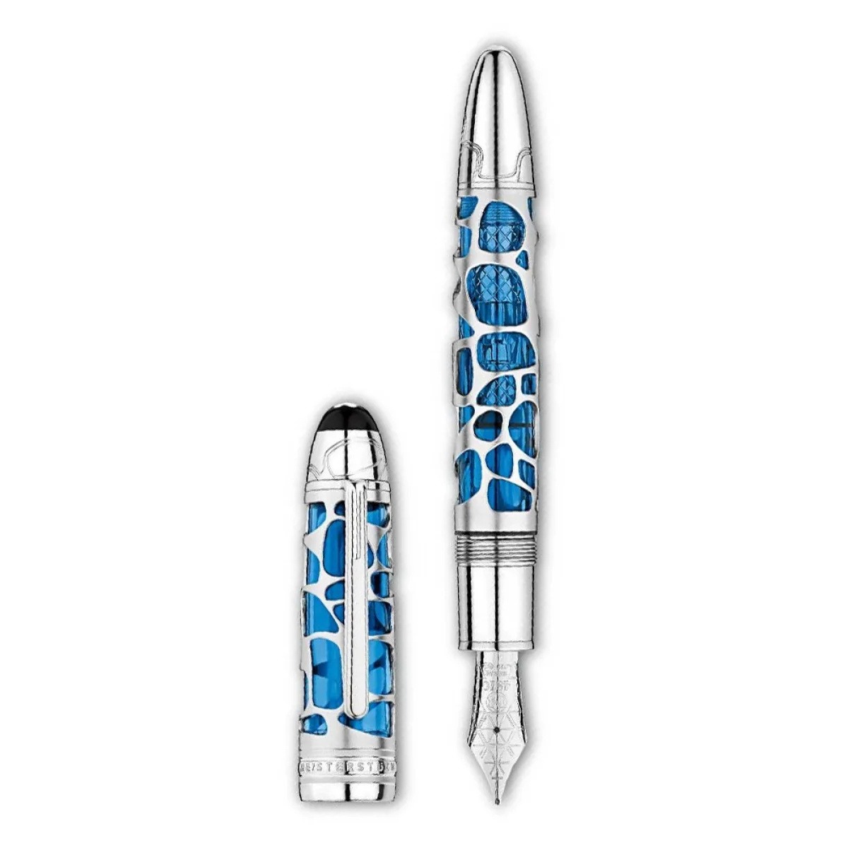 Blue Hour Skeleton Fountain Pen, Referenz 113035