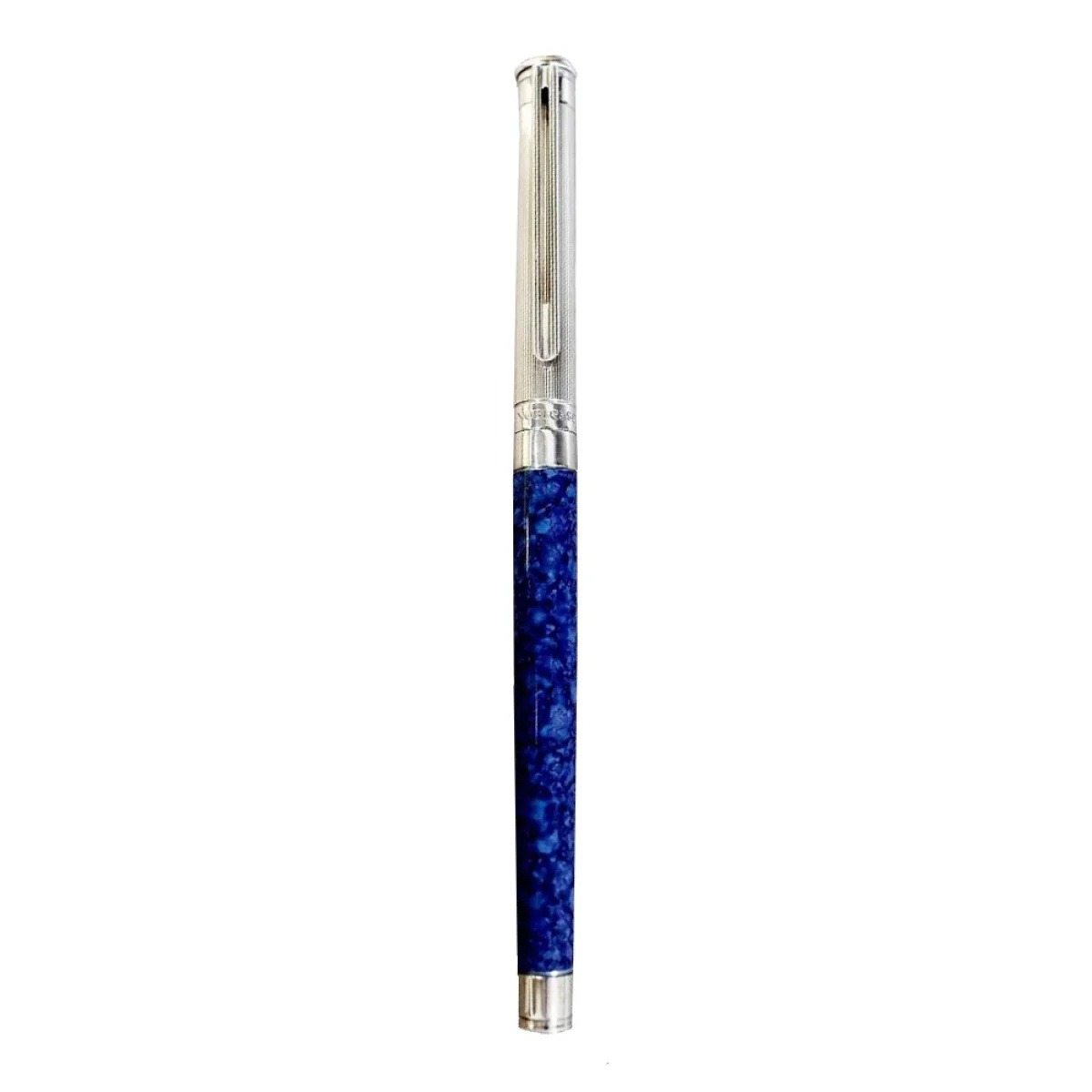 Blue Marbled Doué Silver Fountain Pen, reference 18184