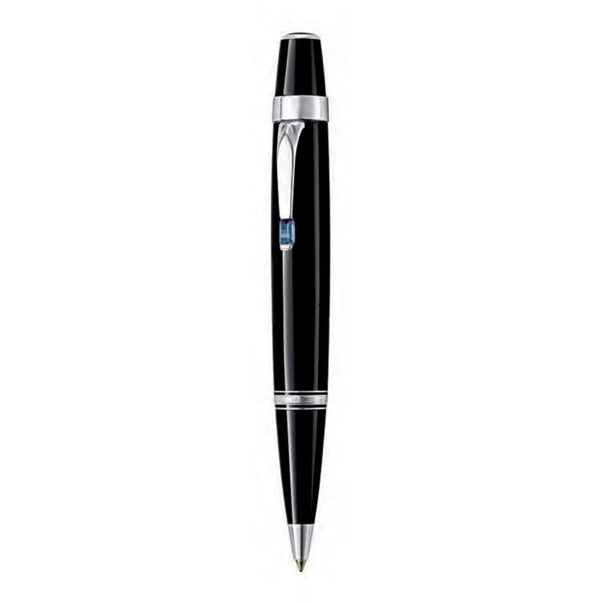 Blue/Platinum Resin Ballpoint Pen, référence 5795