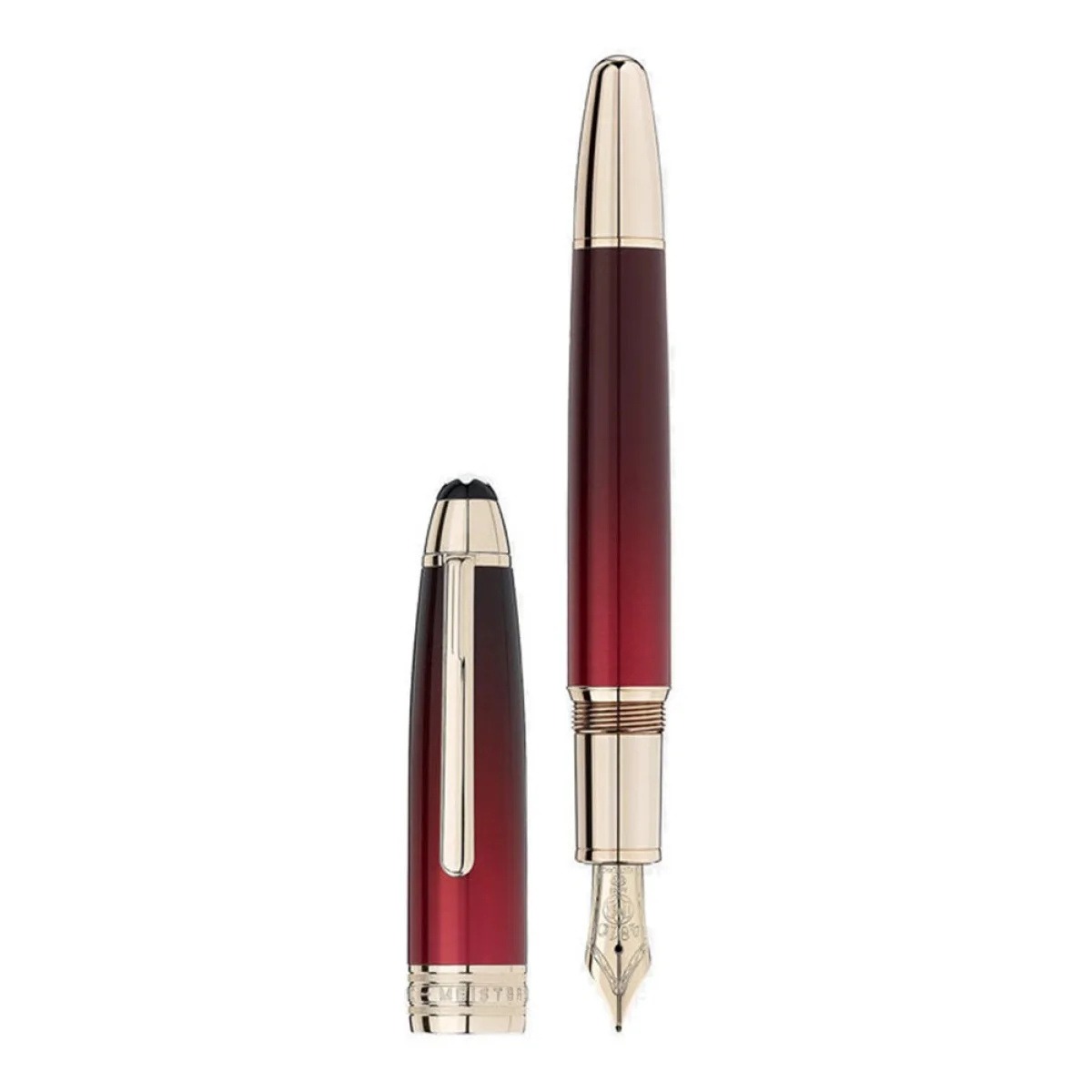 Calligraphy Burgundy Lacquer Solitaire LeGrand Fountain Pen, referencia 125338