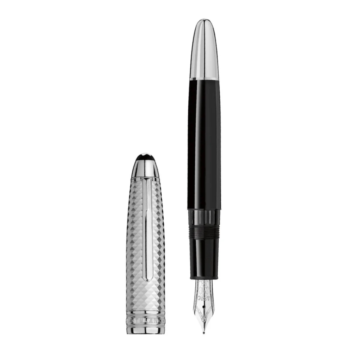 Geometric Dimension Platinum Doué LeGrand Fountain Pen, Referenz 113332