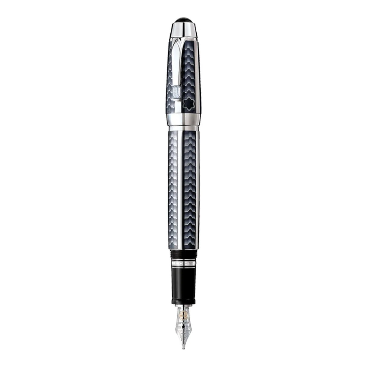 100 Years Bohème LE100 White Gold Fountain Pen, Referenz 36694