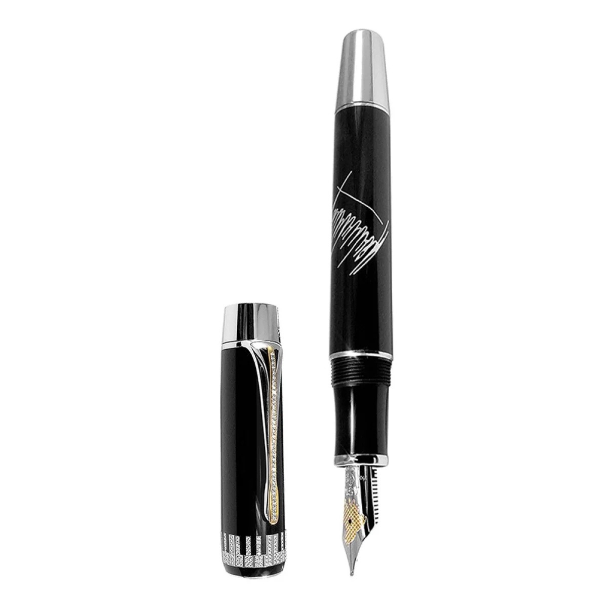 Herbert von Karajan LE8 White Gold Fountain Pen, reference 9882