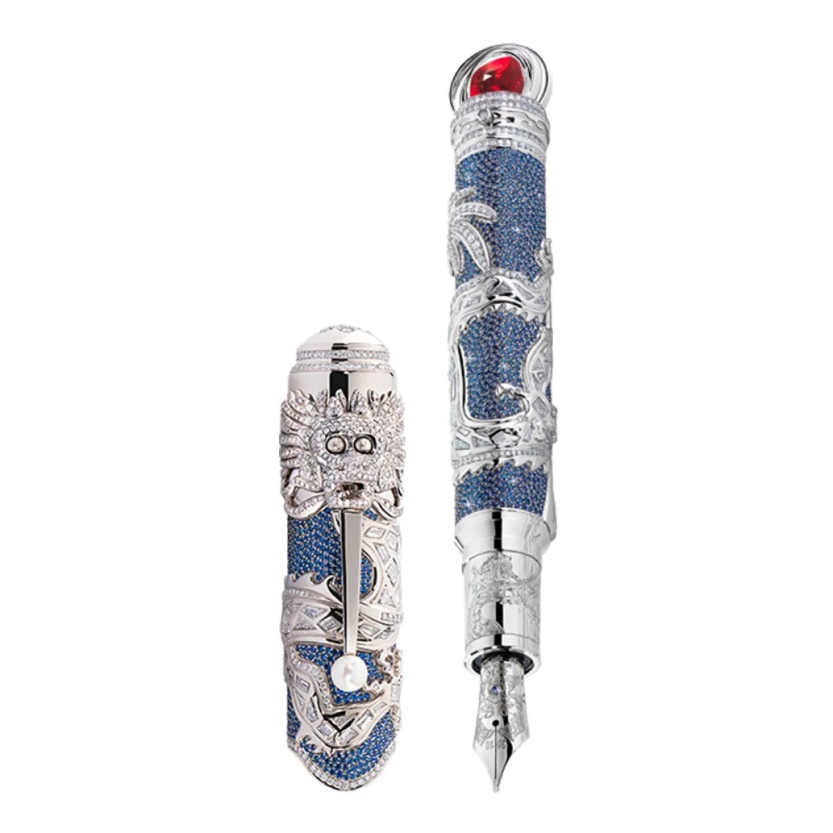 Kangxi LE1 Royal Blue Dragon Fountain Pen, reference 119225