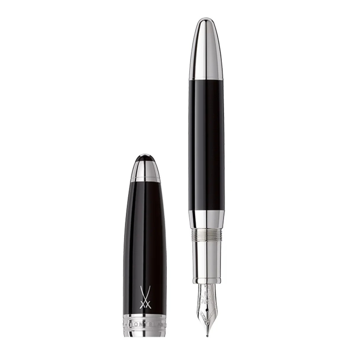 Meissen Porcelain Black SE Fountain Pen, référence 106069