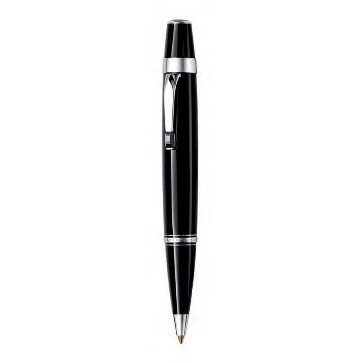 Noir/Platinum Resin Ballpoint Pen, référence 5055