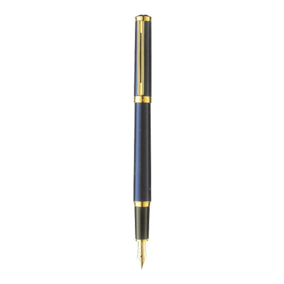 Oblige Blue Lacquer Gold Plated Fountain Pen, Referenz 15140